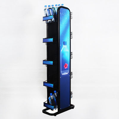 ロゴの金属240W*500L*1450mmHが付いている5つの床の天然水のびんの棚
