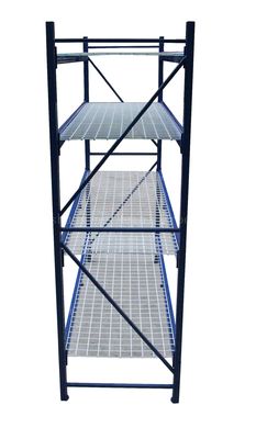 1880mmの長さ600mmの幅の倉庫の貯蔵は青い色に棚に置く