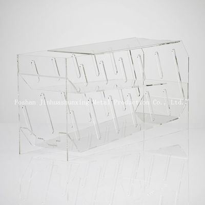 携帯用TUV 2のタイヤは飲料、プラスチック缶詰食品の食料貯蔵室の貯蔵の棚のための明確なアクリルの収納箱を証明する