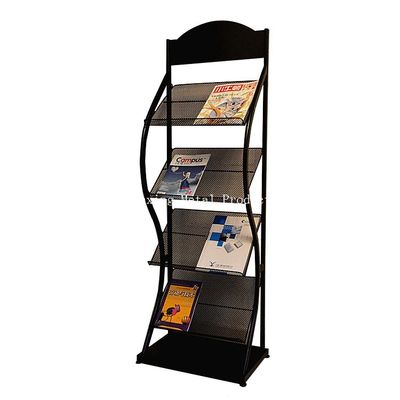 H1500mm L480mm 4のタイヤは雑誌、新聞に陳列だなを金属をかぶせる  書店のため、広告
