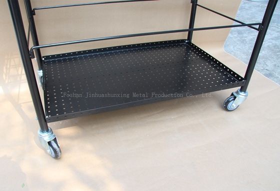 800mmの高い370mm広いスポーツ用品の貯蔵の棚のBallport 325の球のテニスの教授カート、黒い色