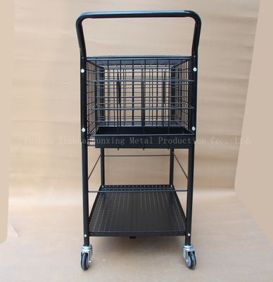 800mmの高い370mm広いスポーツ用品の貯蔵の棚のBallport 325の球のテニスの教授カート、黒い色