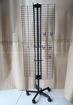 4味方されたW500mm H1800mmの回転陳列だな、ホックが付いている携帯電話の付属品の陳列だな
