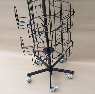 524mmの長さ1708mmの高さの回転文献の棚、紡績工の陳列だな360度