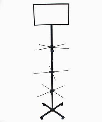 3層550mmの幅1780mmの高さの電話箱のための回転陳列だな