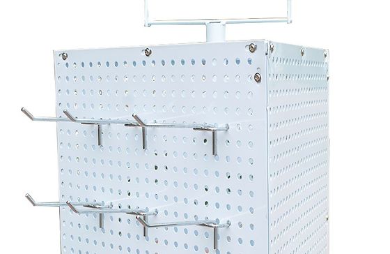 42mmの幅165mmの高さの宝石類のPegboardの表示、パンフレットのホールダー、スーパーマーケットの陳列だなを回す3つの側面