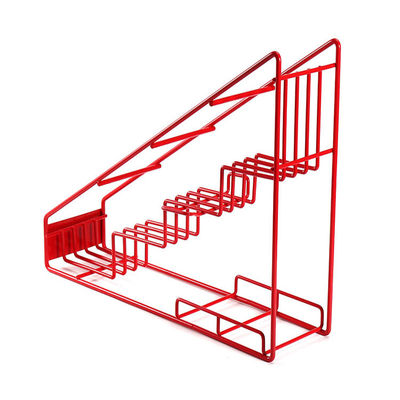 シロップのびんの金属の貯蔵の棚のガラス ビンの梯子の陳列だな