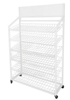 パン屋のパンの商品は車輪によってワイヤ記憶装置の陳列だなの立場を一致させる