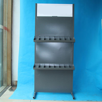 頑丈な幅485mmの深さ485mm Pegboardの陳列だなの二重表面