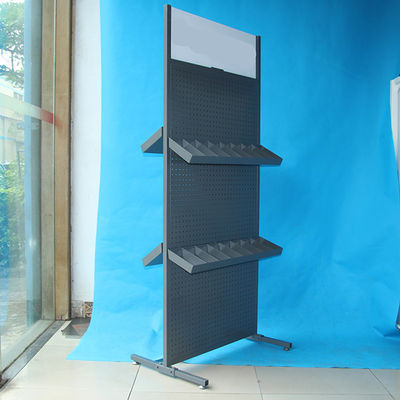 頑丈な幅485mmの深さ485mm Pegboardの陳列だなの二重表面