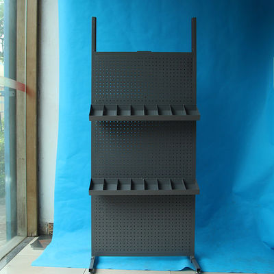 頑丈な幅485mmの深さ485mm Pegboardの陳列だなの二重表面