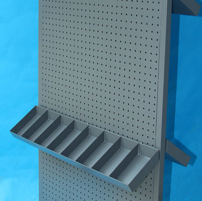 頑丈な幅485mmの深さ485mm Pegboardの陳列だなの二重表面