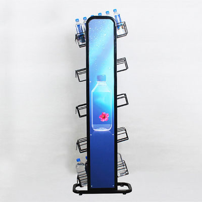 ロゴの金属240W*500L*1450mmHが付いている5つの床の天然水のびんの棚