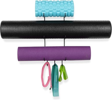 3個のホックが付いている壁の台紙のヨガのマットの泡のローラー タオルの貯蔵の棚