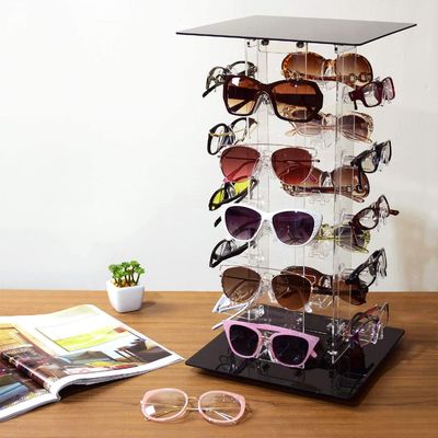 20のフレームのアクリルの回転サングラスは陳列台のEyewearのホールダーを